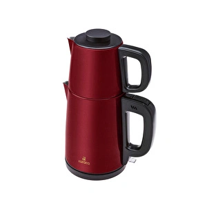 Karaca New Year Yılbaşı Tea Break Su Isıtıcı Çay Makinesi Rouge Red görseli 3