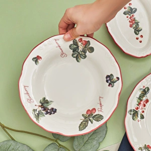 Karaca Cherry Çukur Tabak 24 cm görseli 2