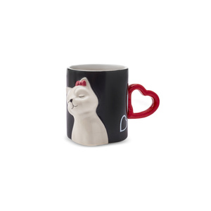 Karaca Love Cat Kalpli 2'li Kupa 310 ml görseli 4