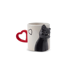 Karaca Love Cat Kalpli 2'li Kupa 310 ml görseli 5