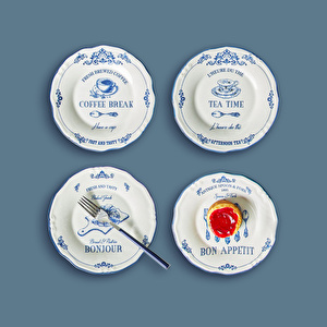 Karaca Antique 4 Parça Pasta Takımı görseli 1