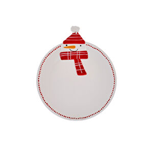 Karaca New Year Snowman Pasta Tabağı 24 cm görseli 1
