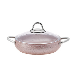 Karaca Avanos Rose Gold Biogranit Pilav/Karnıyarık Tencere 30 cm görseli 3