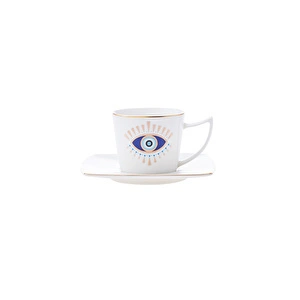 Karaca Eye 6 Kişilik Kahve Fincanı Takımı 80 ml görseli 8