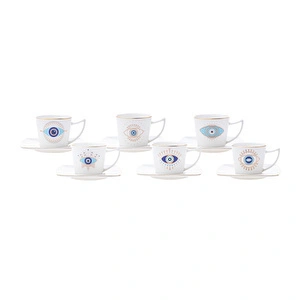 Karaca Eye 6 Kişilik Kahve Fincanı Takımı 80 ml görseli 1