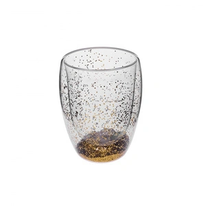 Karaca Pia Golden Glitter Su Bardağı 350 ml görseli 3