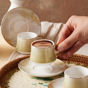 Karaca Organik 6 Kişilik Kahve Fincan Takımı 90 ml görseli 2