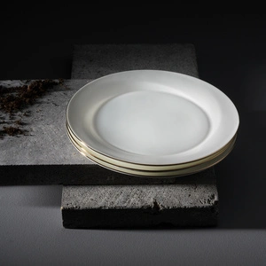 Karaca X Sarıyer Design Vortex Fine Pearl 28 Parça 6 Kişilik Yemek Takımı Gold  görseli 8