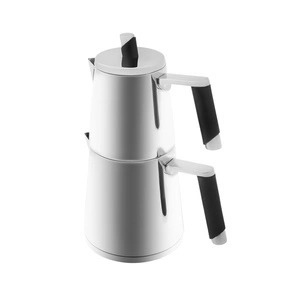 Karaca Powersteel 316+ Çelik İndüksiyon Tabanlı Blend Large Çaydanlık Takımı görseli 2