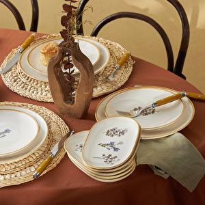Karaca June Stoneware 18 Parça 6 Kişilik Kahvaltı/Servis Takımı görseli 2