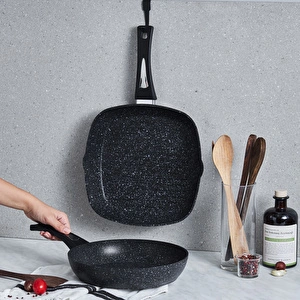 Karaca Defne Biogranit Tava-Grill Set Black görseli 4