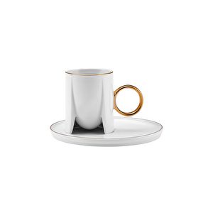 Karaca Adel Beyaz 2 Kişilik Espresso Fincanı 75 ml görseli 5