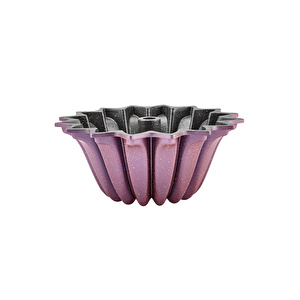 Karaca Flower Pembe Döküm Kek Kalıbı 25 cm görseli 2