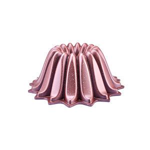 Karaca Flower Pembe Döküm Kek Kalıbı 25 cm görseli 1