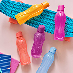 Tupperware Eco Şişe Kolay Kapak 500 ml Pembe görseli 3