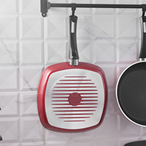 Karaca Biodiamond Cherry Grill Tava 28 cm görseli 2