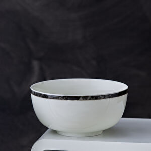 Karaca Damalı Çizgi Porselen Noodle Kasesi 14 cm görseli 1