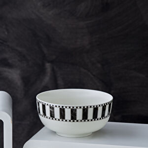 Karaca Damalı Noodle Porselen Kase 14 cm görseli 1