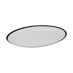 Karaca Damalı Küçük Porselen Kayık Tabak 30 cm görseli 3