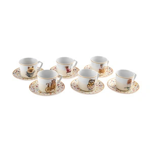 Karaca Köpekli 6 Kişilik Kahve Fincan Takımı 80 ml görseli 6