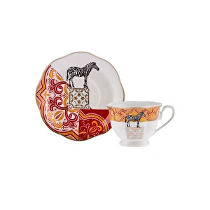 Karaca Madagaskar 6 Kişilik Kahve Fincan Takımı 80 ml görseli 8