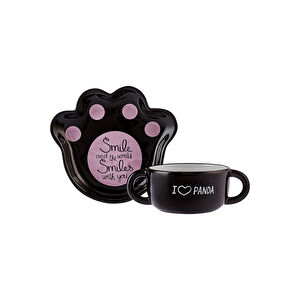 Karaca Panda Tabak Kase Mama Takımı görseli 1