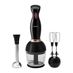 Karaca Pro-Midi 3lü Blender Seti Black Rose görseli 1