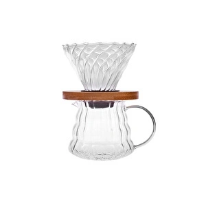 Karaca Cliff Borosilikat Cam Kahve Demleme Ekipmanı 400 ml görseli 8