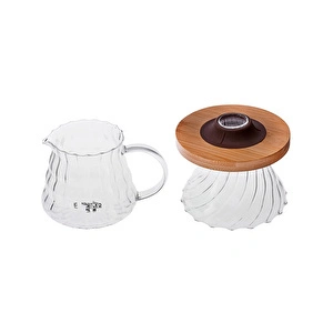 Karaca Cliff Borosilikat Cam Kahve Demleme Ekipmanı 400 ml görseli 7