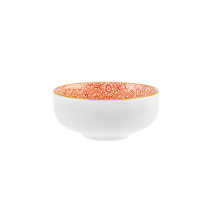 Karaca Floral Turuncu Round Çerezlik 10 cm görseli 2