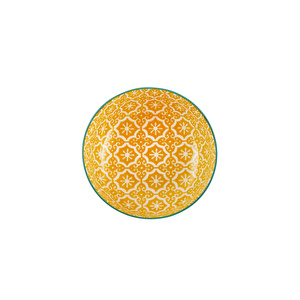 Karaca Floral Sarı Round Çerezlik 10 cm görseli 2