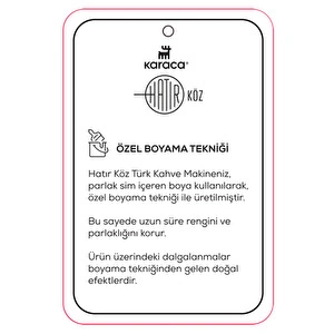 Karaca Hatır Köz Türk Kahve Makinesi Roseberry Wave görseli 12