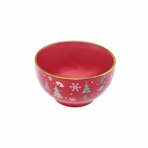 Karaca New Year Yılbaşı 24 Golden Line Noodle Kasesi 14 Cm 640 ml görseli 3