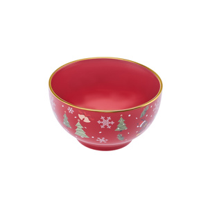 Karaca New Year Yılbaşı 24 Golden Line Noodle Kasesi 14 Cm 640 ml görseli 4