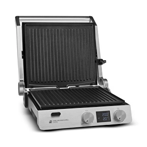 Karaca Compact Steel Pro Sear and Grill Inox 2007 Döküm Izgara ve Tost Makinesi 6 Dilim Kapasiteli görseli 9
