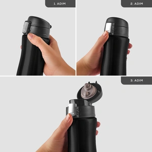 Karaca Jüpiter Sızdırmaz Çelik Termos 500 ml Siyah görseli 4