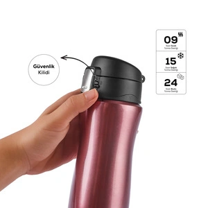 Karaca Jüpiter Çelik Termos Sızdırmaz Rosegold 500 ml görseli 6