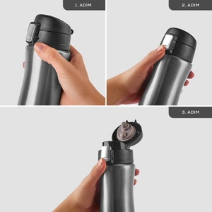 Karaca Jüpıter Inox Çelik Sızdırmaz Termos 500 ml görseli 4
