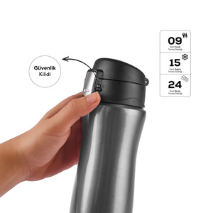 Karaca Jüpiter Inox Çelik Sızdırmaz Termos 395 ml Rosegold görseli 5