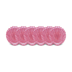 Karaca Madison 6 Parça Lüsterli Cam Pasta Seti 21 cm Pembe görseli 2