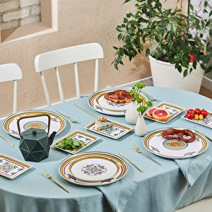 Karaca Positano 18 Parça 6 Kişilik New Bone Kahvaltı Seti  görseli 2