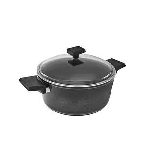 Karaca x Refika Swiss Crystal 24 cm Tencere Black görseli 2