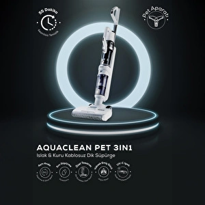Karaca Aquaclean Pet 3in1 Islak ve Kuru Kablosuz Dikey Süpürge görseli 18
