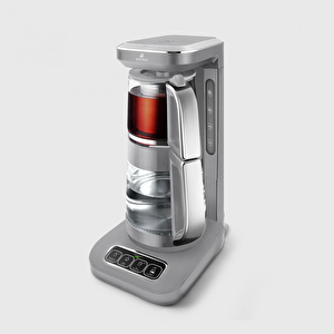 Karaca Robotea Pro 4 in 1 Konuşan Cam Çay Makinesi Cool Gray görseli 3