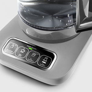 Karaca Robotea Pro 4 in 1 Konuşan Cam Çay Makinesi Cool Gray görseli 9