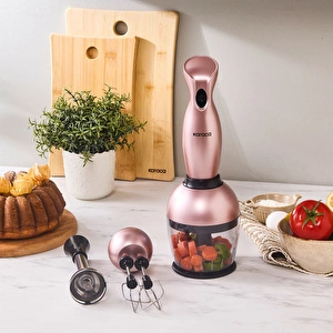 Karaca Pro- Midi Plus 3'lü Blender Set Rosegold 1000w görseli 2