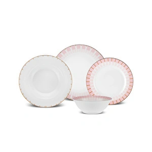 Karaca Elegance Bone Pier 24 Parça 6 Kişilik Yemek Takımı görseli 2
