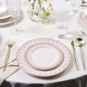 Karaca Elegance Bone Pier 24 Parça 6 Kişilik Yemek Takımı görseli 5