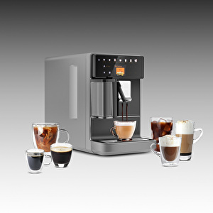 Karaca Baristaroma A5 Tam Otomatik Espresso Makinesi Gray görseli 3