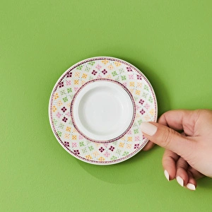 Karaca Block Çay Tabağı 11 Cm Kırmızı  görseli 3
